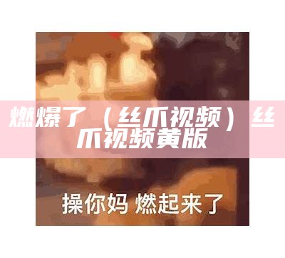 燃爆了（丝爪 视频）丝爪 视频黄版