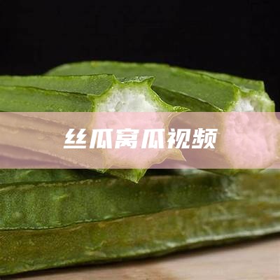 丝瓜窝瓜视频