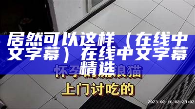 居然可以这样（在线 中文字幕）在线 中文字幕 精选