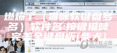 燃爆了（猫咪软键盘多多）软件名:按键猫咪完美全键盘版[柴犬]