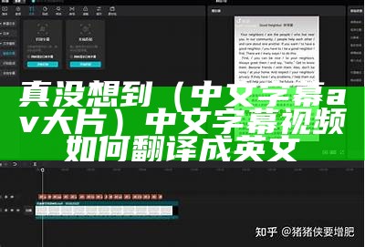 真没想到（中文字幕av大片）中文字幕视频如何翻译成英文
