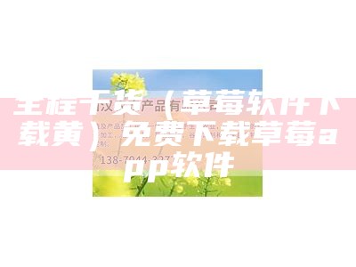 满满干货（黄色草莓短视频）草莓视频啥意思