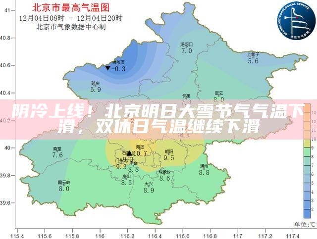 阴冷上线！北京明日大雪节气气温下滑，双休日气温继续下滑（北京今年的大雪）