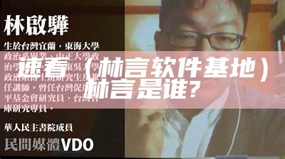 速看（林言软件基地）林言是谁?（林言作品）