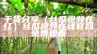 干货分享（丝瓜视频在红）丝瓜视频在线官网免费观看（丝瓜视频在线观看载方法）