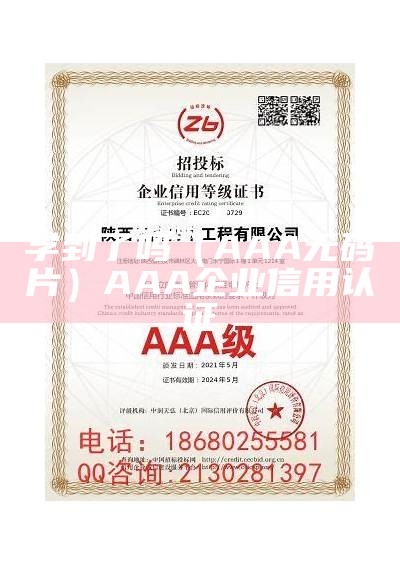 学到了吗（AAA无码片）AAA企业信用认证