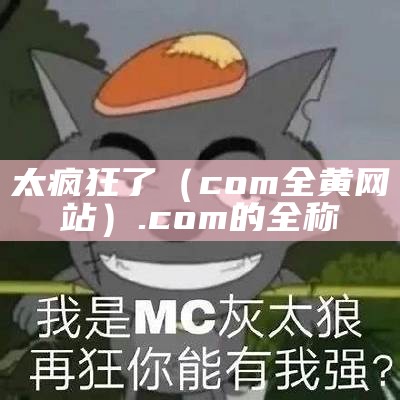 太疯狂了（com全黄网站）.com的全称