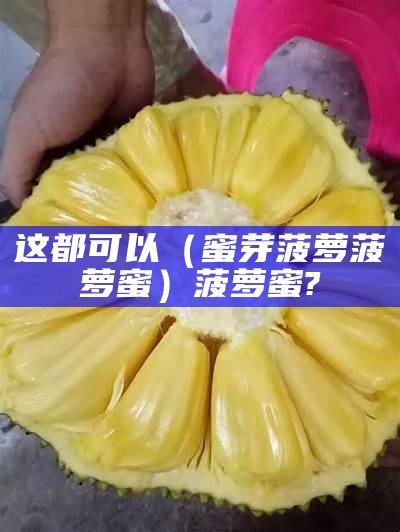 这都可以（蜜芽菠萝菠萝蜜）菠萝蜜?