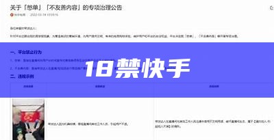 18禁快手