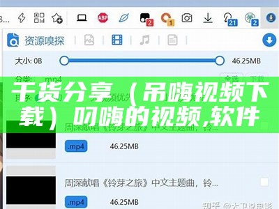 干货分享（吊嗨视频下载）叼嗨的视频,软件