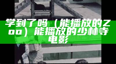 学到了吗（能播放的Zoo）能播放的少林寺电影