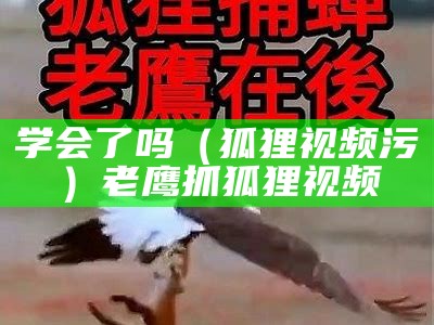 学会了吗（狐狸视频污）老鹰抓狐狸视频