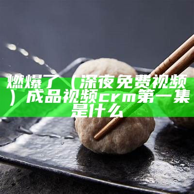 燃爆了（深夜免费视频）成品视频crm第一集是什么