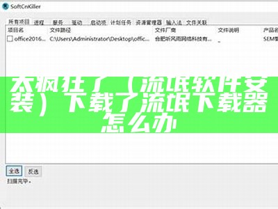 太疯狂了（流氓软件安装）下载了流氓下载器怎么办（下载了流氓软件怎么办?）