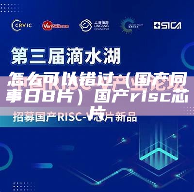 怎么可以错过（国产同事日B片）国产 risc 芯片