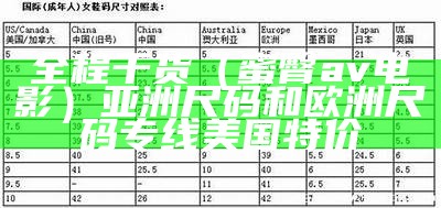 全程干货（蜜臀av电影）亚洲尺码和欧洲尺码专线美国特价