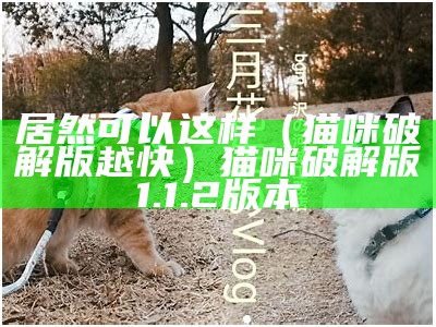 居然可以这样（猫咪破解版越快）猫咪破解版1.1.2版本（猫咪破解官方最新版下载）