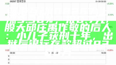 蓝港互动(08267)上涨9.38%，报0.7元/股大邱庄禹作敏的后人：小儿子获刑十年，出狱后银行存款超过9300万