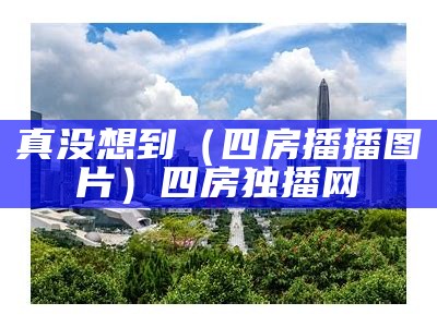 真没想到（四房播播图片）四房独播网（四房四厅是指哪些）