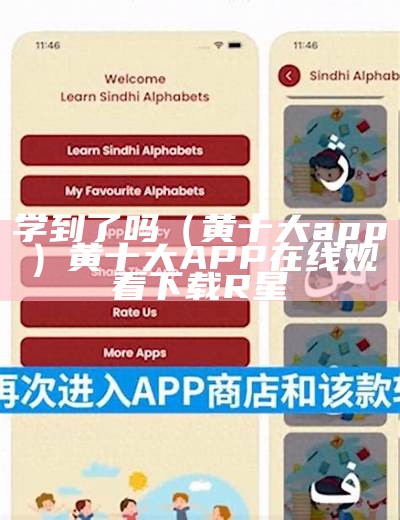 学到了吗（黄十大app）黄十大APP在线观看下载R星