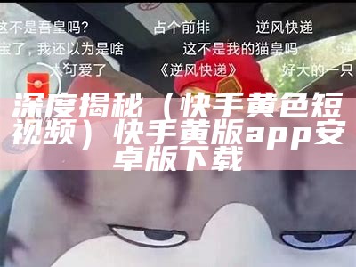 深度揭秘（快手黄色短视频）快手黄版app安卓版下载（快手app 黄版）