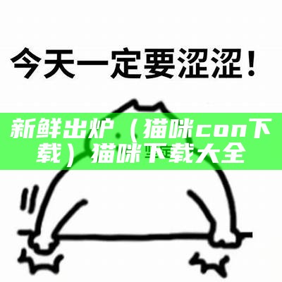 新鲜出炉（猫咪con下载）猫咪下载大全（新版猫咪下载链接分享）