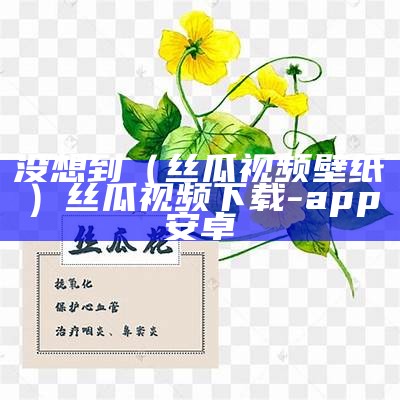 没想到（丝瓜视频壁纸）丝瓜视频下载-app安卓