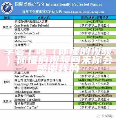 学会了吗（你懂的视频）你懂的视频回来你会感谢我的