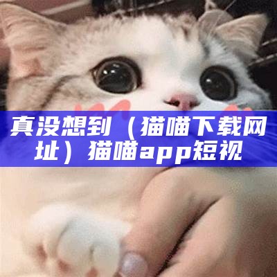 真没想到（猫喵下载网址）猫喵app短视