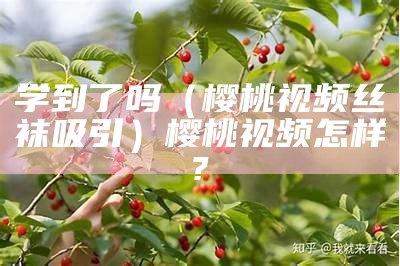 学到了吗（樱桃视频丝袜吸引）樱桃视频怎样?