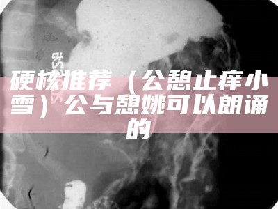 硬核推荐（公憩止痒小雪）公与憩姚可以朗诵的（公与憩小说现代）