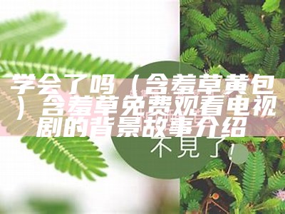 学会了吗（含羞草黄包）含羞草免费观看电视剧的背景故事介绍