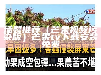 墙裂推荐（芒果视频污染版）芒果tv下载安装免费