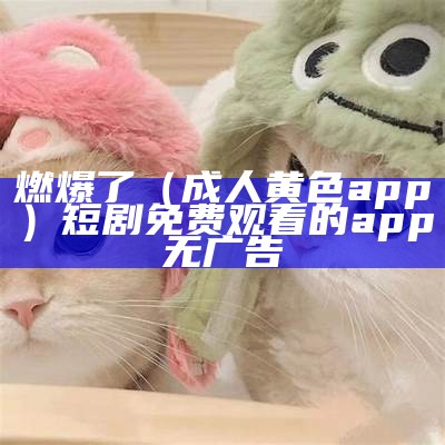 燃爆了（成人黄色app）短剧免费观看的app无广告