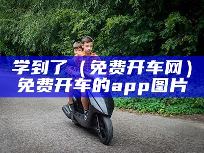 学到了（免费开车网）免费开车的app图片（免费开车的软件地址）