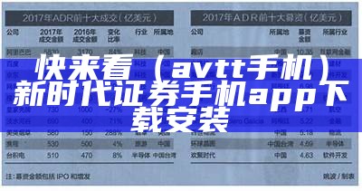 快来看（avtt手机）新时代证券手机app下载安装