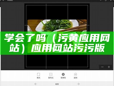 学会了吗（污黄应用网站）应用网站污污版