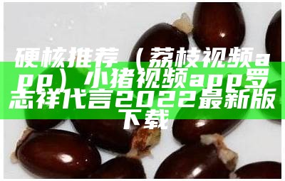 硬核推荐（荔枝视频app）小猪视频app罗志祥代言2022最新版下载