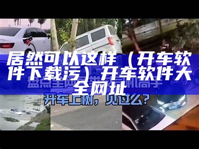 居然可以这样（开车软件下载污）开车软件大全网址（开车 污 app）