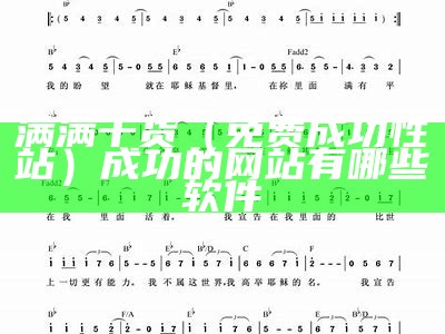 满满干货（免费成功性網站）成功的网站有哪些软件（一个成功网站的基本要素）