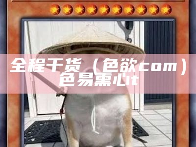 全程干货（色欲com）色易熏心t